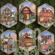 Dimensions Gold, kit Christmas Village Ornaments (6) (DIM08785)