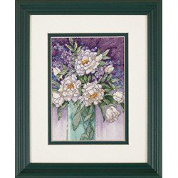 Dimensions Gold, kit White peonies (DIM65074)