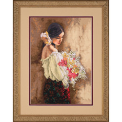 Dimensions Gold, kit Woman with bouquet (DIM35274)