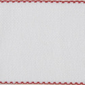 DMC, Bande à broder blanche 10 cm bordure Rouge (DG647R)