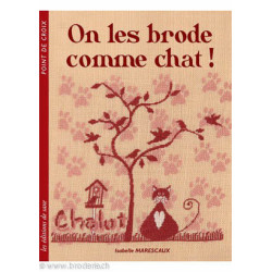 Editions de Saxe, Livre on les brode comme Chat (MLAB229)