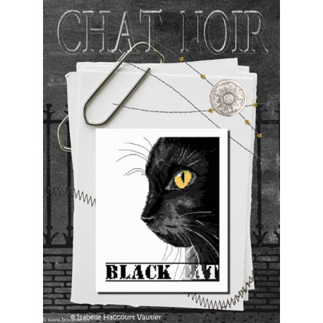 Isabelle Vautier, grille Le chat noir (BDN29)