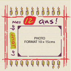 LiliPoints, Grille cadres photo - l'anniversaire (C005)