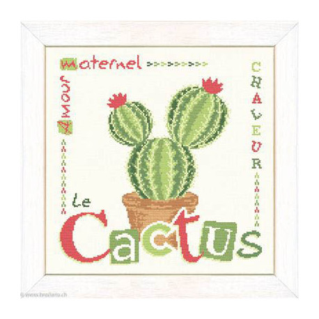 LiliPoints, Grille Côté jardin - Le cactus (J016)