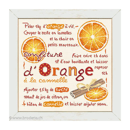 LiliPoints, Grille Gourmandise - Confiture d'orange (G024)