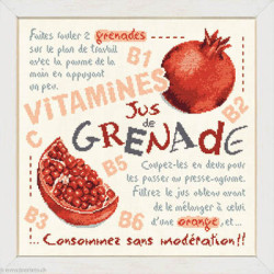 LiliPoints, Grille Gourmandise - Jus de Grenade (G029)