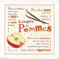 LiliPoints, Grille Gourmandise - la compote de pommes (G032)