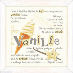 LiliPoints, Grille Gourmandise - la glace à la vanille (G033)