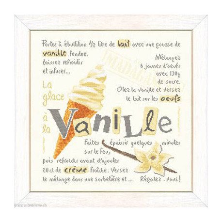 LiliPoints, Grille Gourmandise - la glace à la vanille (G033)