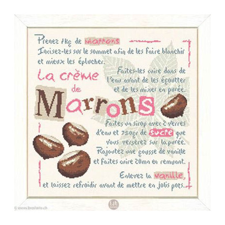 LiliPoints, Grille Gourmandise - la purée de Marrons (G031)