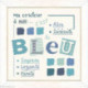 LiliPoints, grille ma couleur - bleu (LIX003)