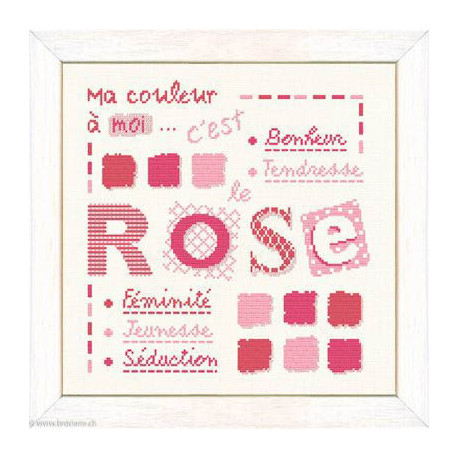 LiliPoints, grille ma couleur - rose (LIX002)