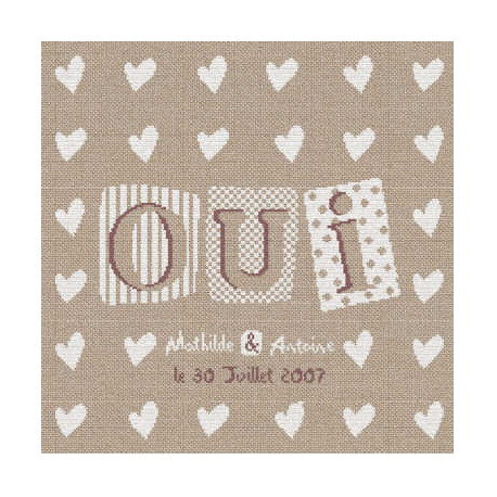 LiliPoints, Grille Mariage - OUI (M004)