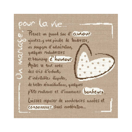 LiliPoints, Grille Mariages, cérémonies - La recette du mariage (M003)