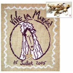 LiliPoints, Grille Mariages, cérémonies - vive la mariée (M002)