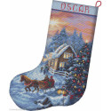 Luca-S Leti Stitch, kit Christmas Eve Stocking (SLETIL8011)