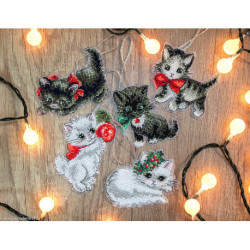 Luca-S Leti Stitch, kit Christmas Kittens suspenses (SLETI987)