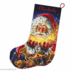 Luca-S Leti Stitch, kit Christmas miracle Stocking (SLETIL8050)