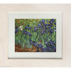 Luca-S, kit canevas petits points Irises, Van Gogh (LUCAG444)
