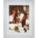 Luca-S, kit canevas petits points Snowball Fight (LUCAG540)