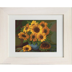 Luca-S, kit canevas petits points Vase with Sunflowers (LUCAG440)