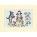 Bothy Threads, kit carte de voeux Wrap, Ribbon, Gift! (BOXMAS78)