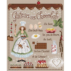 Madame la Fée, grille Gâteau au chocolat (FEE088)