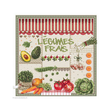 Madame la Fée, grille Légumes frais (FEE170)