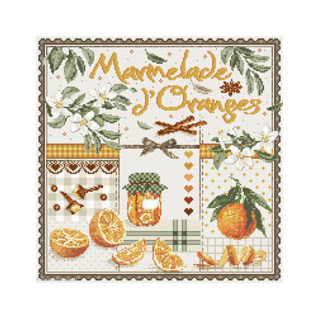 Madame la Fée, grille Marmelade d'Oranges (FEE165)