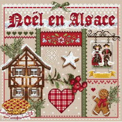 Madame la Fée, grille Noël en Alsace (FEE102)