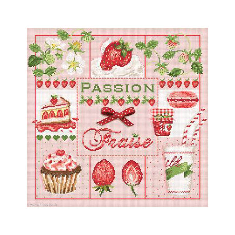 Madame la Fée, grille Passion fraise (FEE067)