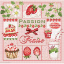 Madame la Fée, grille Passion fraise (FEE067)