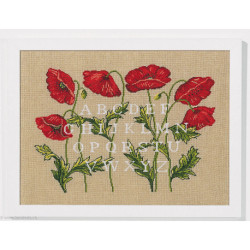 Marie Coeur, kit ABC coquelicots (MC1275-4309)