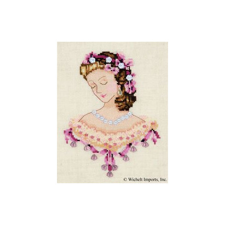 Mirabilia Nora Corbett, grille portrait od Caroline in Pink (NC104)