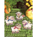 Orchidea, kit 4 figurines Moutons (OR7615)