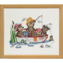 Permin, kit famille ours en bateau (PE92-5123)