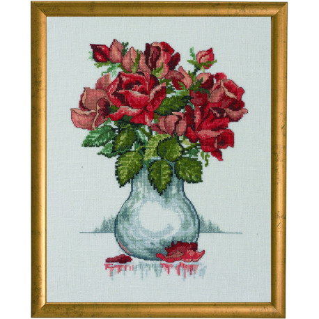Permin, kit le bouquet de roses en vase (PE70-0308)