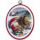 Permin, kit Père-Noël avec cheval, cadre inclus (PE12-4513)