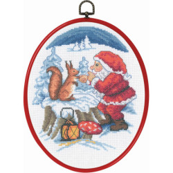 permin, kit Père-Noël et écureuil (PE12-5209)