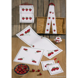 Permin, kit Porte papier ménage fraises (PE41-9140)