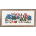 Permin, kit pots de fleurs roses et bleues (PE12-5185)