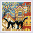 Riolis, kit diamant City and Cats- Autumn (RIAM0049)