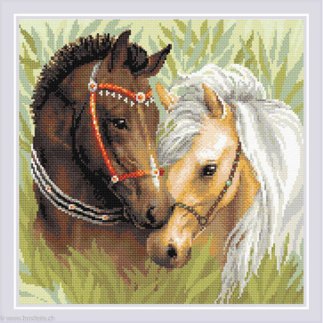 Riolis, kit diamant Pair of Horses (RIAM0039)