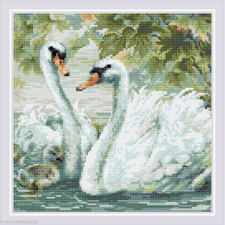 Riolis, kit diamant White Swans (RIAM0036)