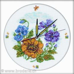 RTO, kit Horloge pensées et fleurs (RTOM40006)