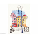 RTO, kit Paint by Threads - maisons et vélo (RTODT-M010)