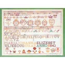 Thea Gouverneur, kit sampler antique 1842 (G2066)