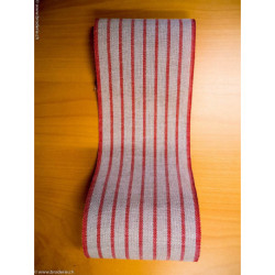 Vaupel, bande à broder ficelle lignes rouges 12cm (3023-120-230)