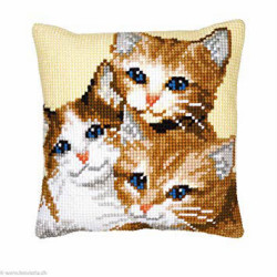Vervaco, kit coussin 3 Chatons (PN0008506)