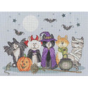 Bothy Threads, kit Fiendish Felines (BOXKTB19)